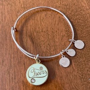 Alex and Ani bracelet. Cheers charm with crystal!